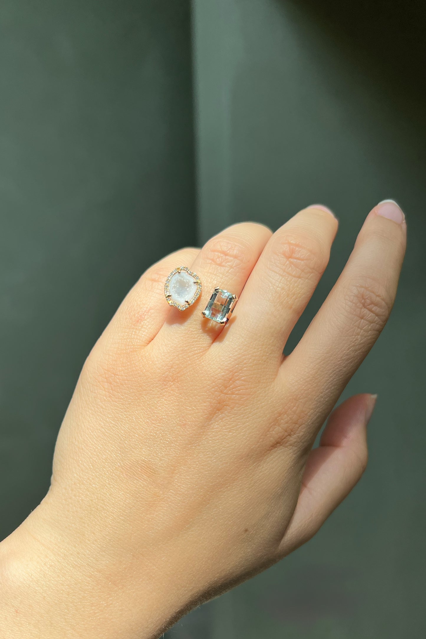Rio ring, white blue