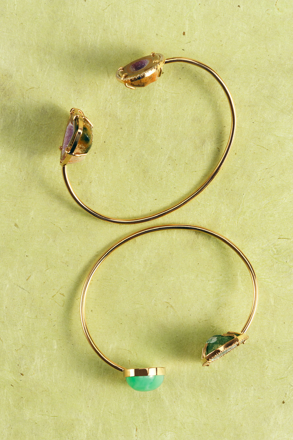 Objet trouvé N°44, LAVINIA bracelet, lavande/ prune