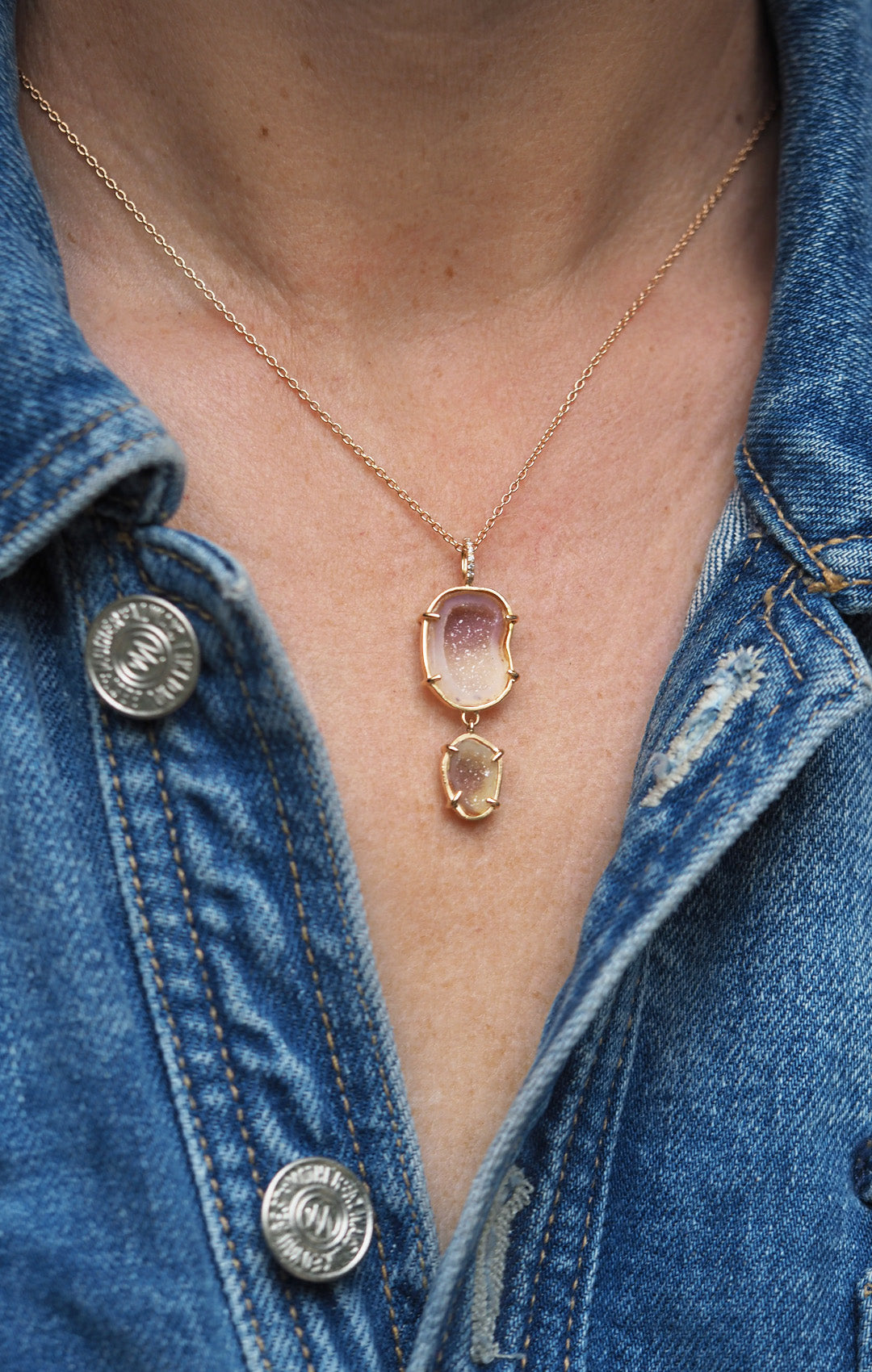 JULINE pendant, pink/orange