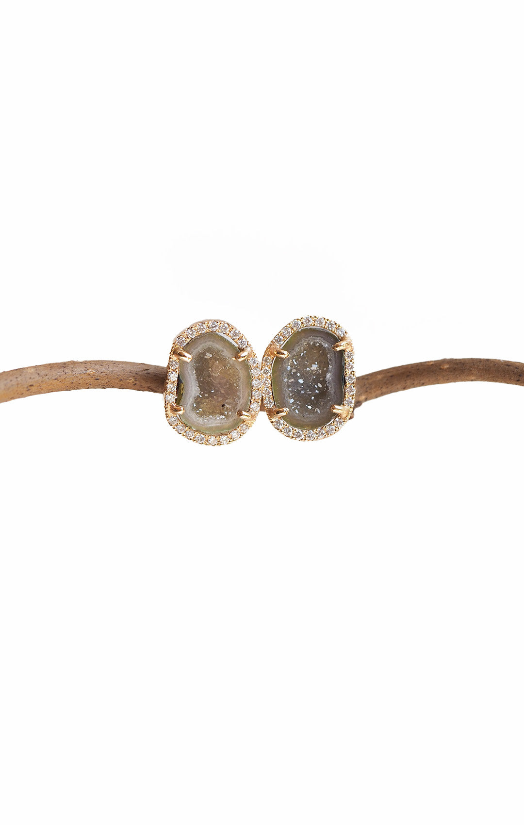 APRIL studs, green