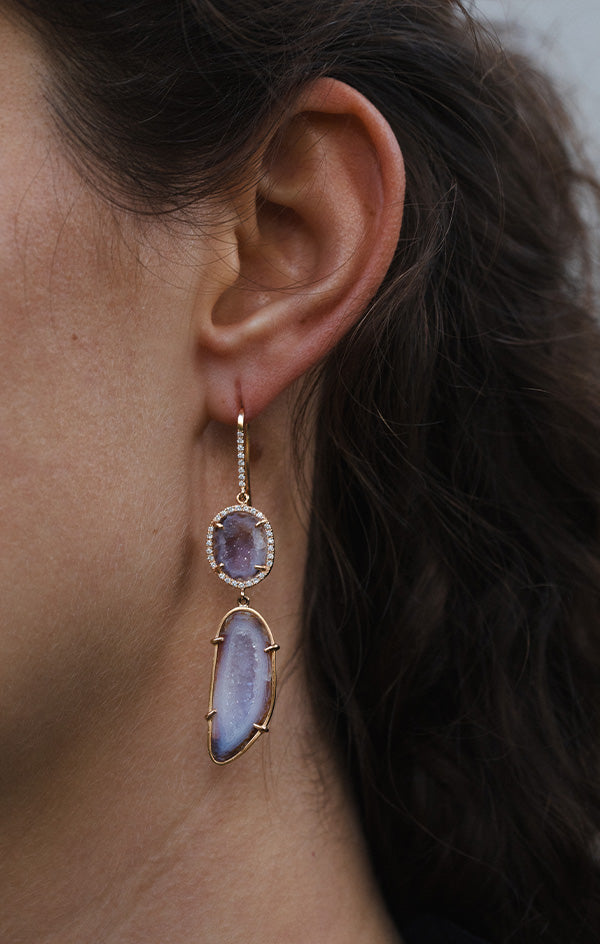 OLIVINA earrings, pink