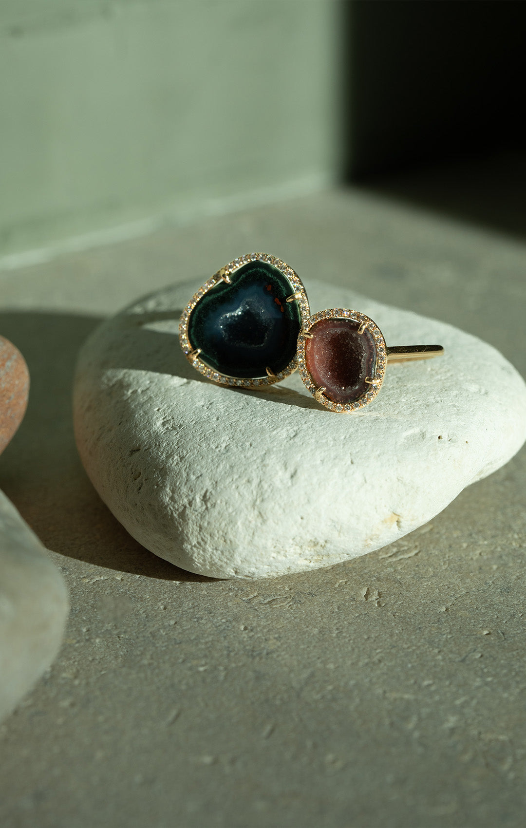 ROCKY ring, green/blue