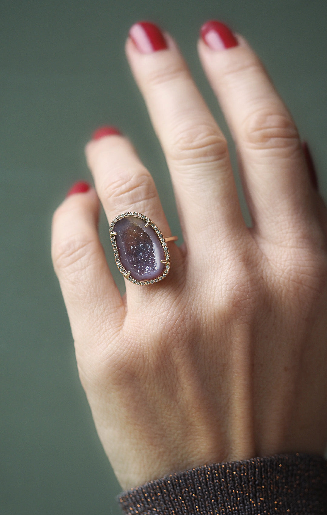 ROCKY ring, lila