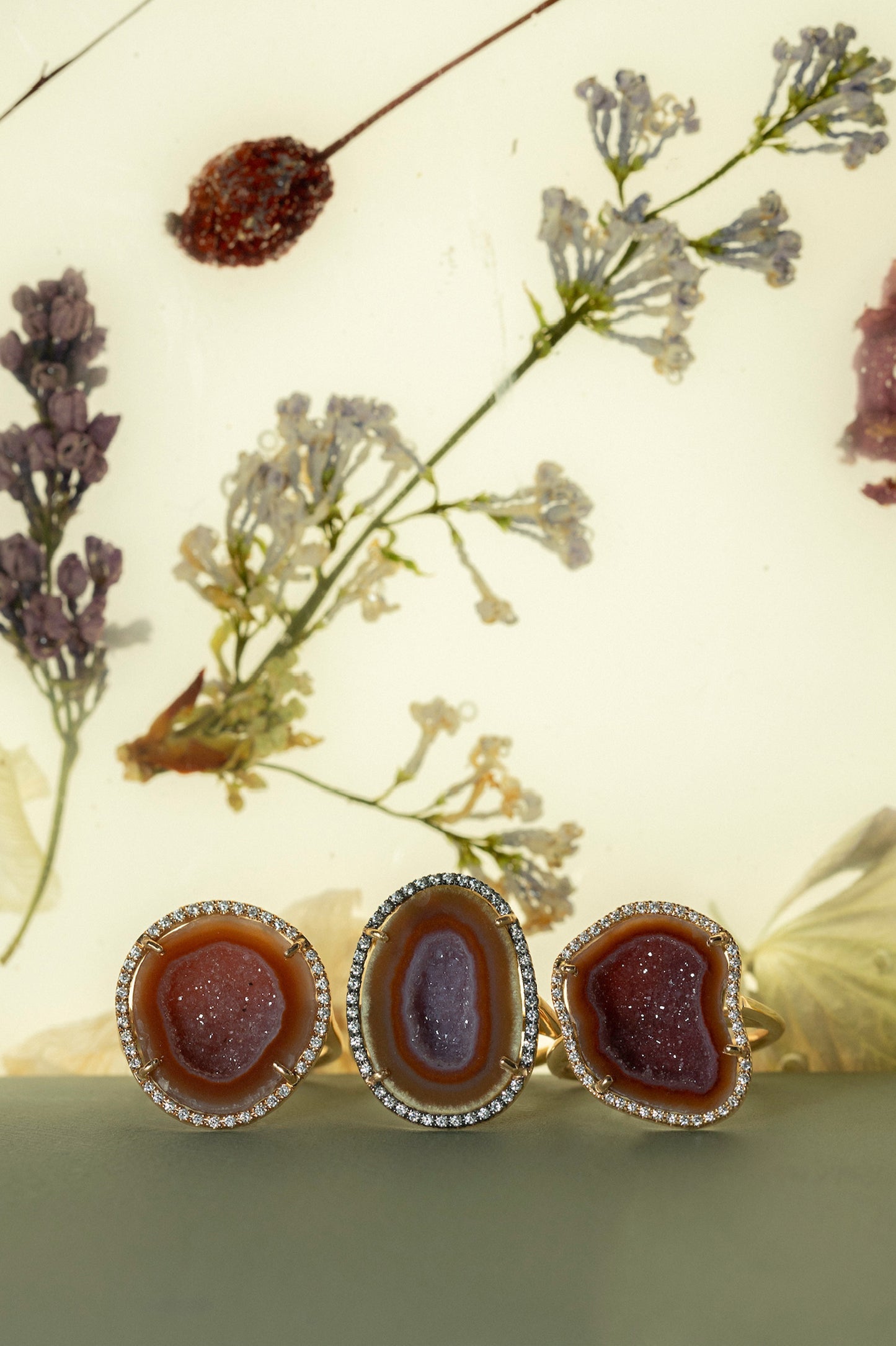 ROCKY ring, purple brown