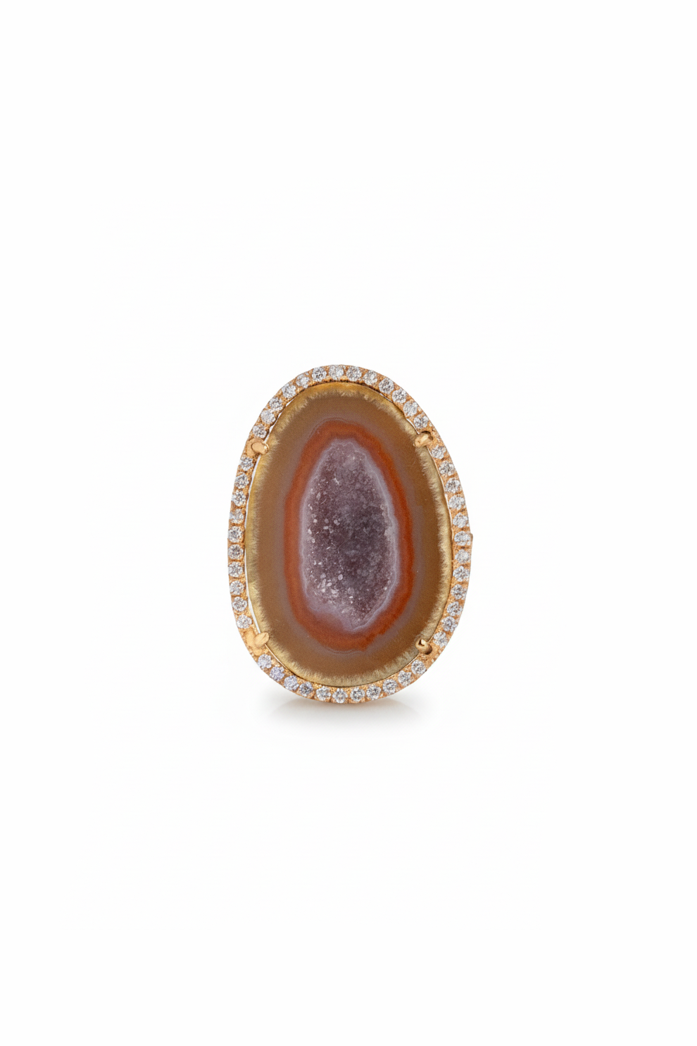 ROCKY ring, purple brown