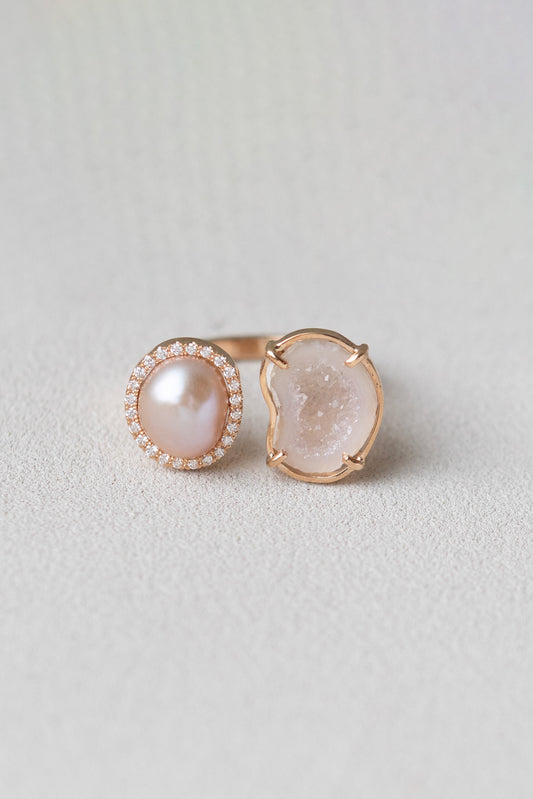 Gaia ring, pink