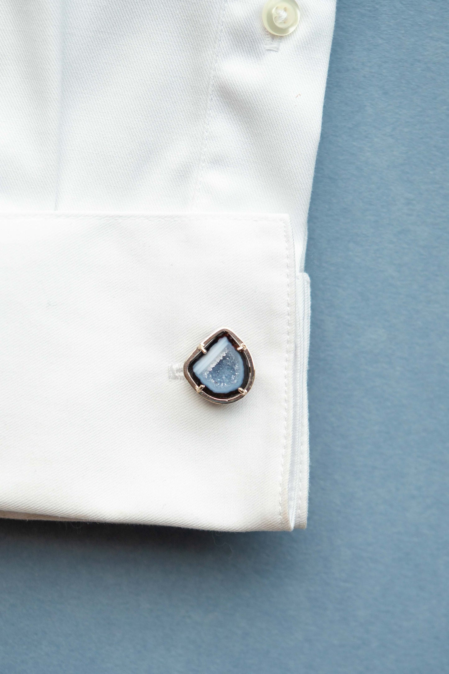 Cufflinks, blue