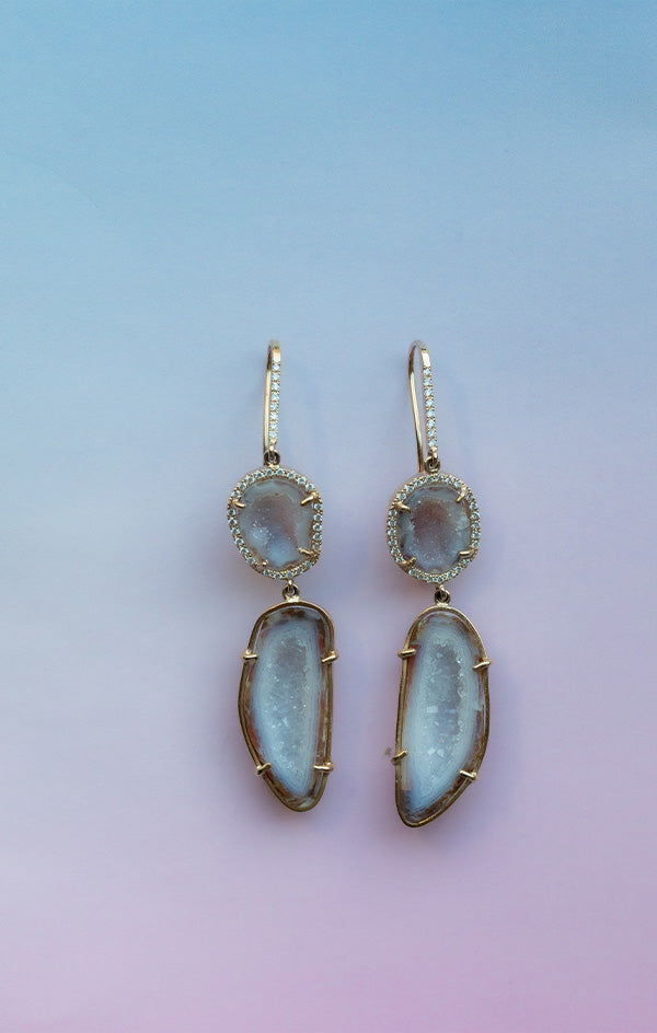 OLIVINA earrings, pink