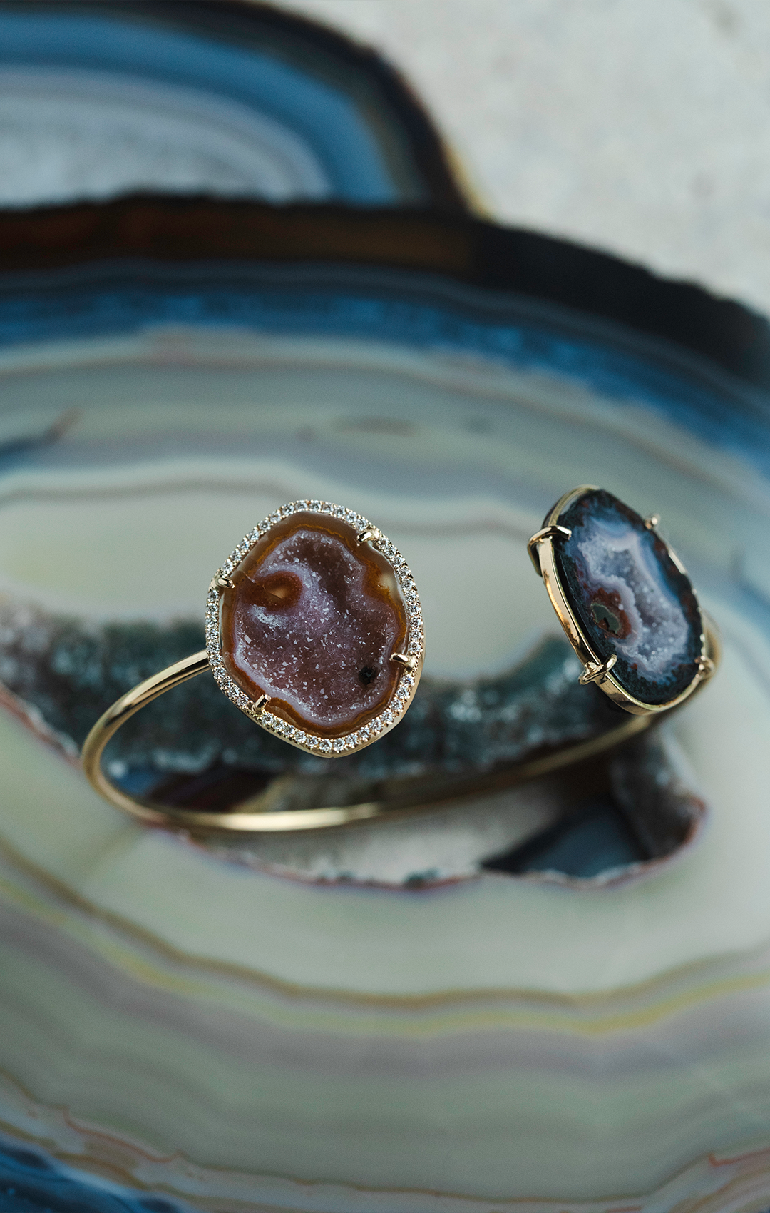 LAVINIA bracelet, blue/orange