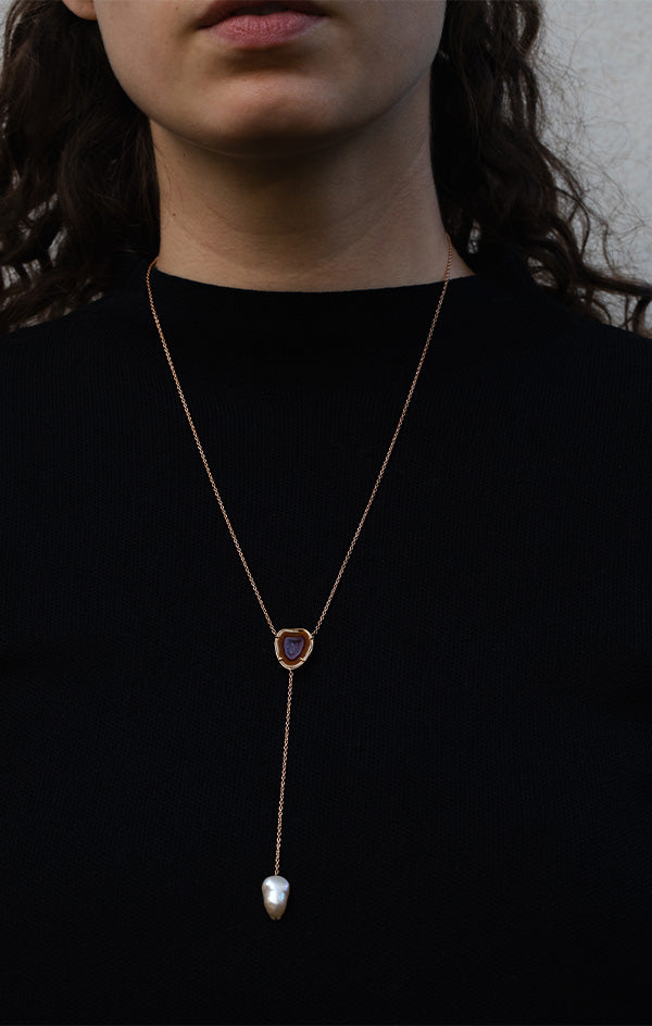 THALIA necklace, orange