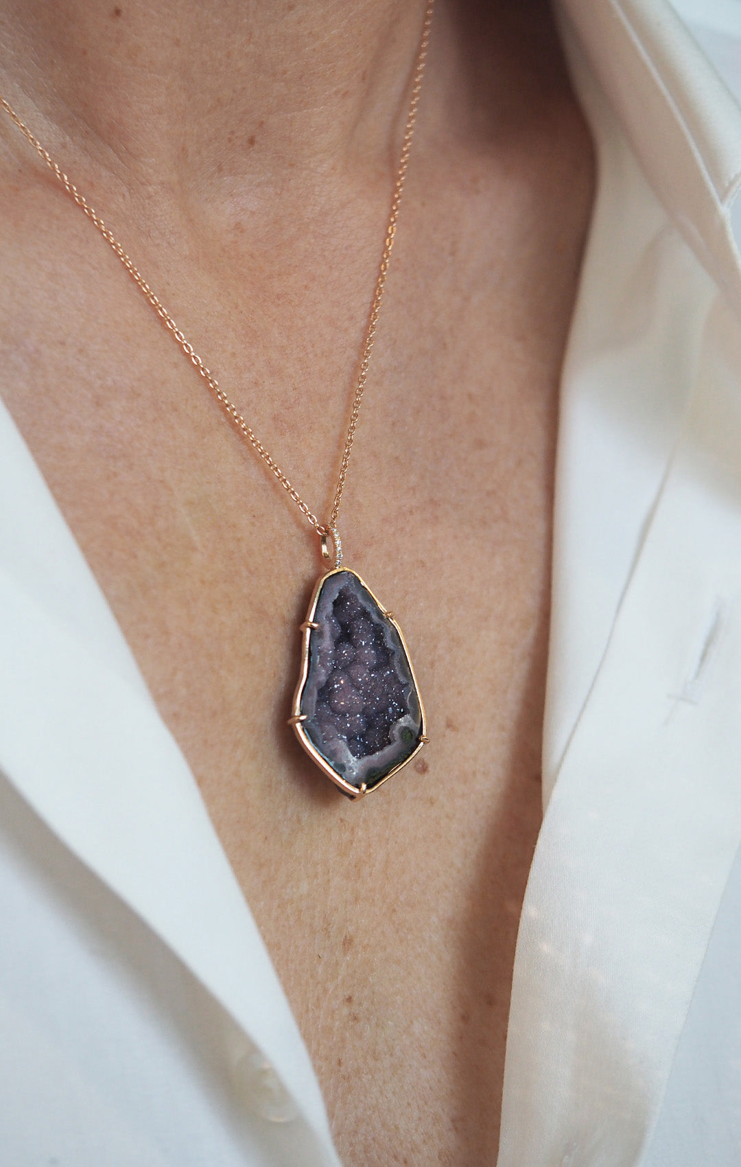 LOUISE pendant, lila/blue