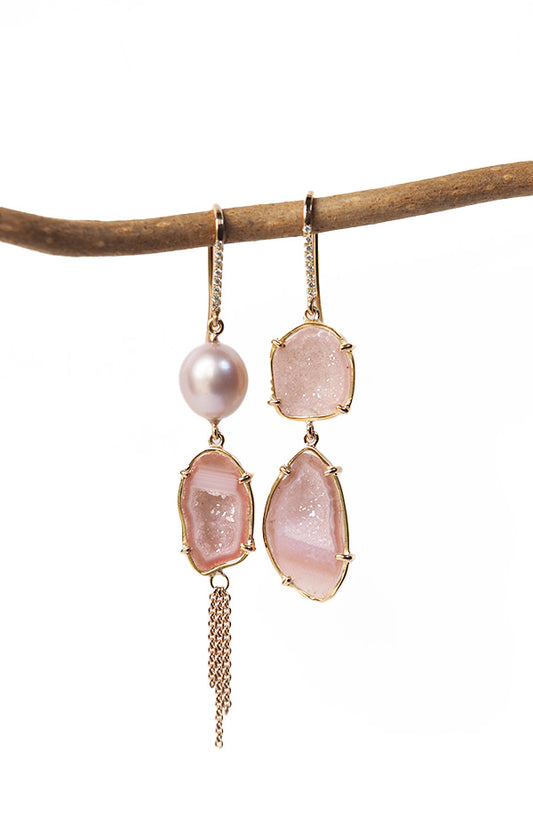 OLIVINA earrings, pink