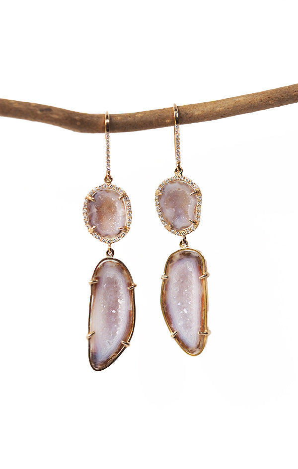 OLIVINA earrings, pink