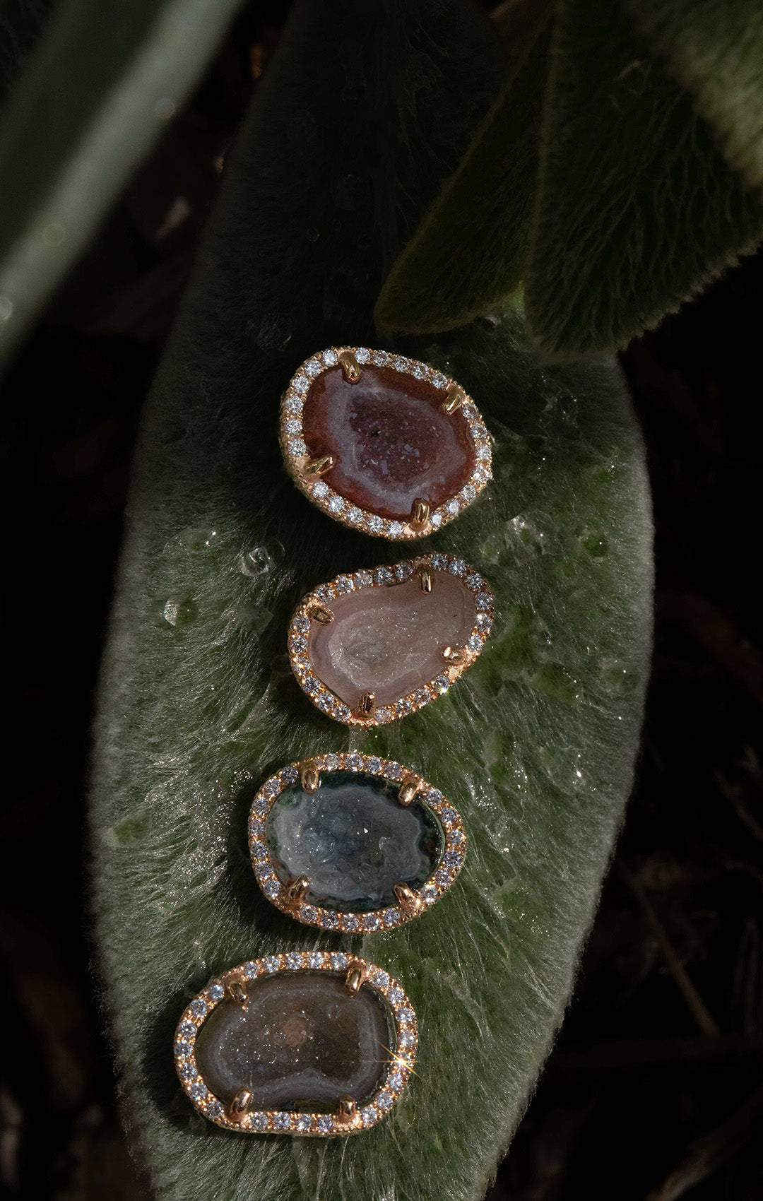 APRIL studs, blue