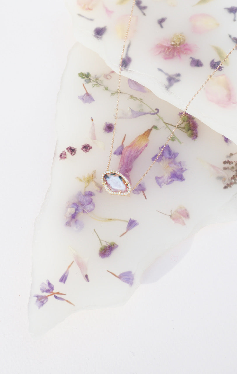 ALIZEE necklace, pink