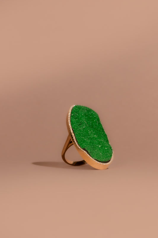 AYALA ring, grass green