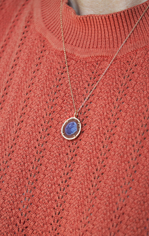 LOUISE pendant, orange/lila