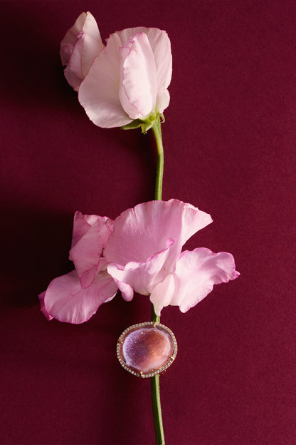 Rocky ring, blossom pink
