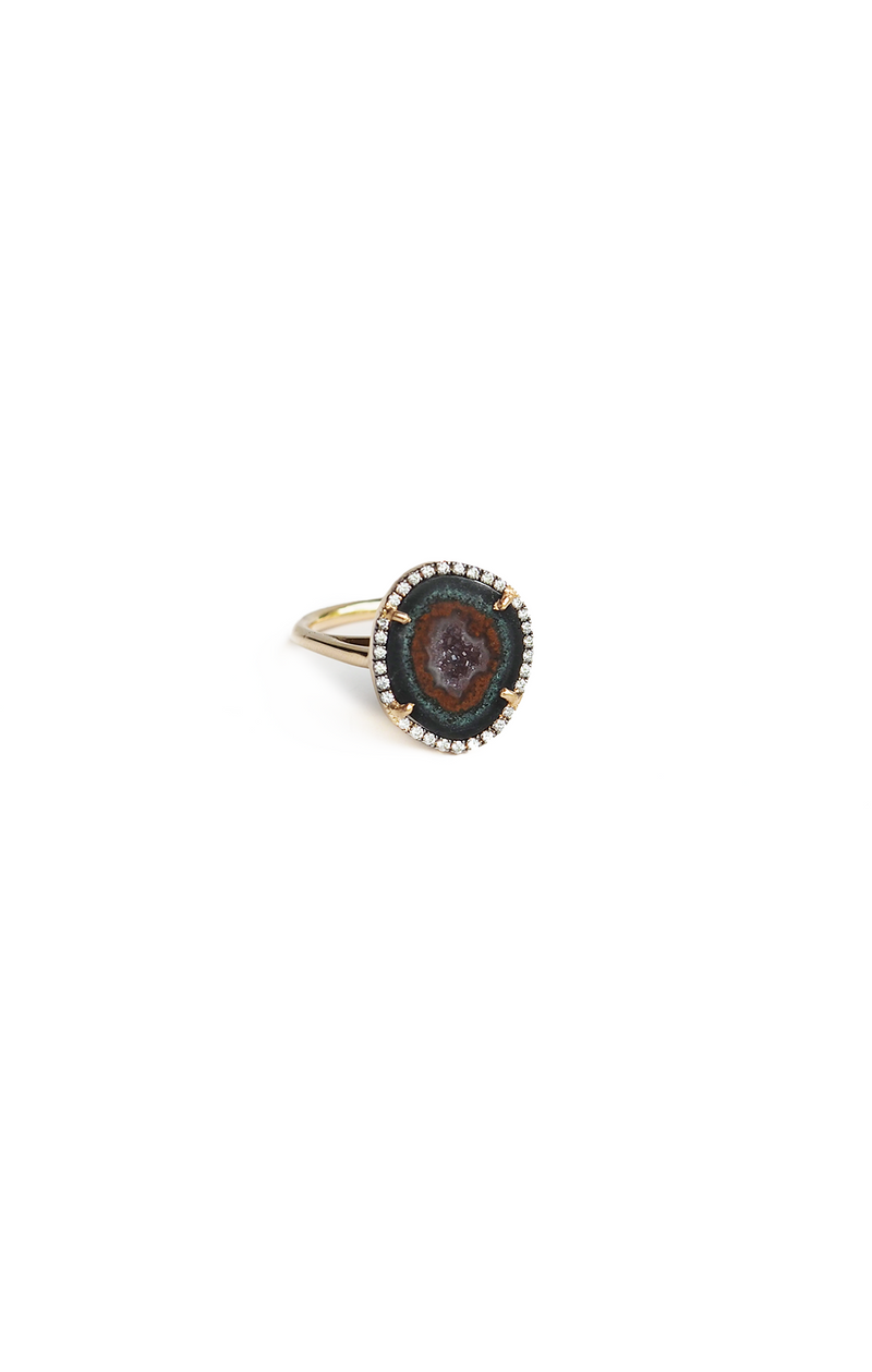 ROCKY ring, red/green/black
