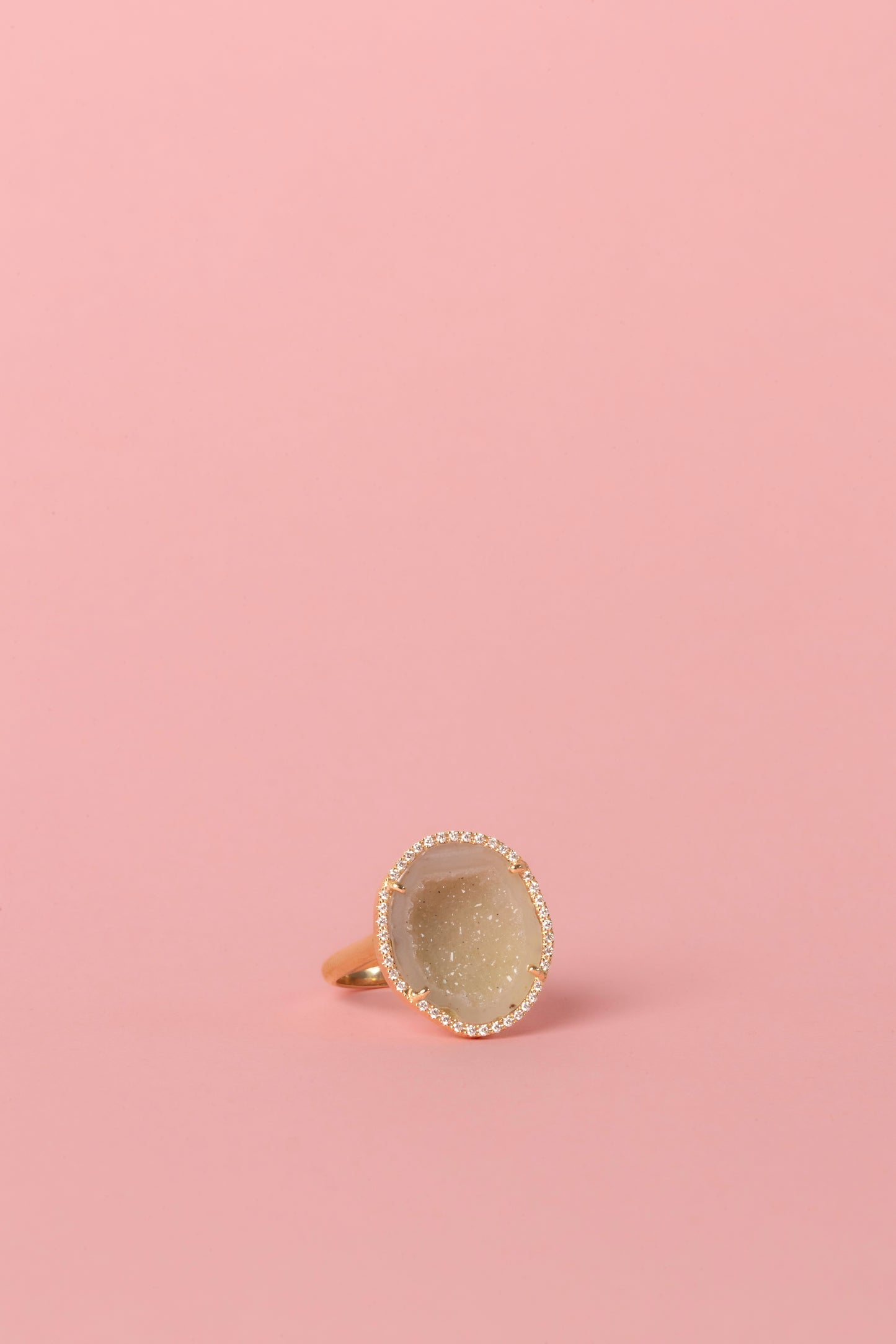 ROCKY ring, honey blush