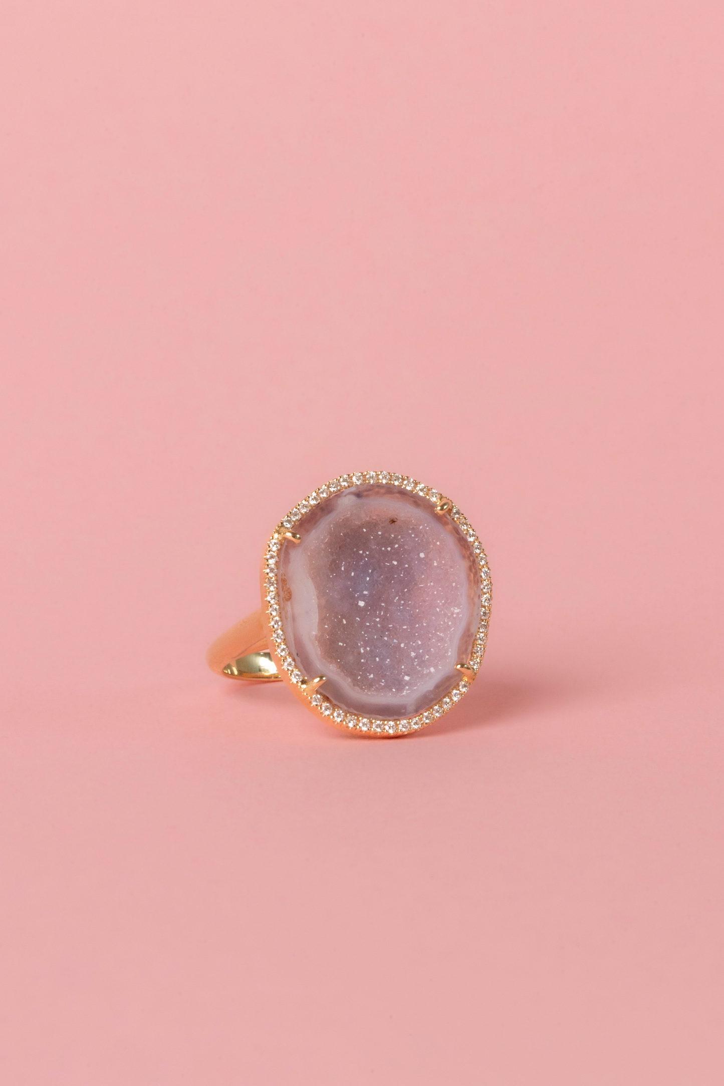 Rocky ring, blossom pink