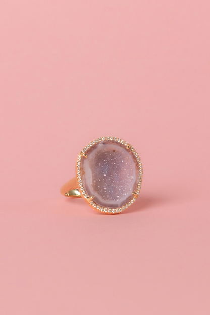Rocky ring, blossom pink