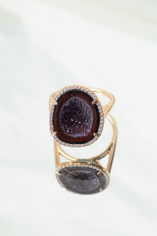 ROCKY ring, garnet