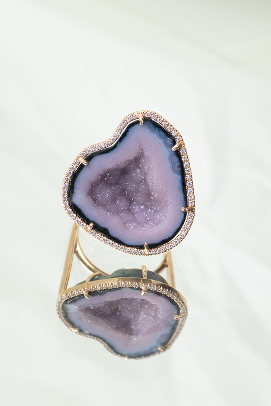 ROCKY ring, mulberry