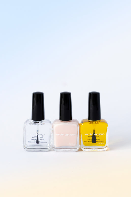 The Care Ritual ( La Première, Vegan Base Coat + Cosmic Top Coat + Nail Nectar)