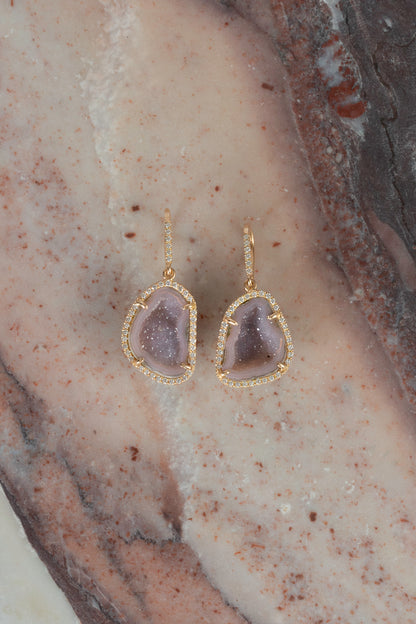 ALISON earrings, aubergine