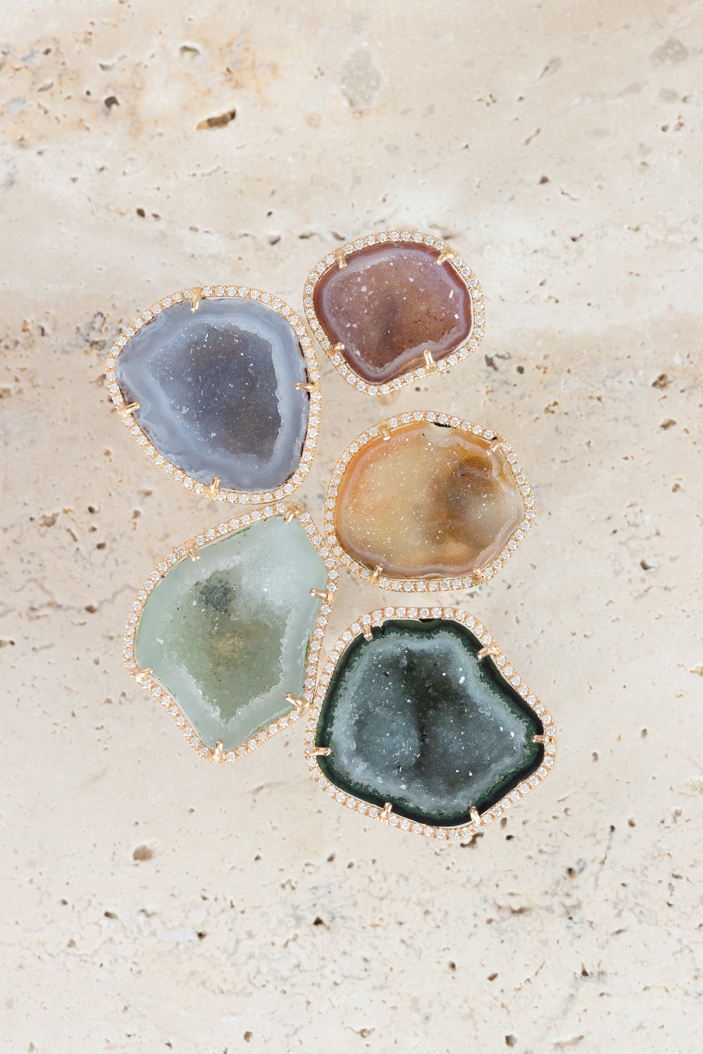 ROCKY ring, mint green