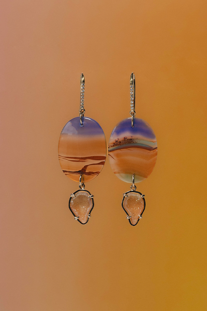 AURORA earrings, orange