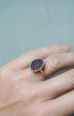 ROCKY ring, red/green/black