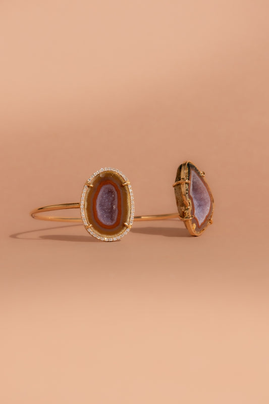 LAVINIA bracelet, lavande/ prune