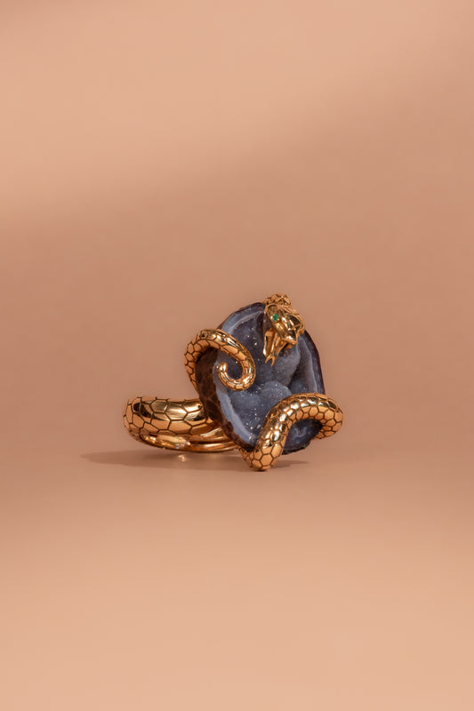 ODESSA ring, aubergine