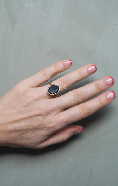 mini ROCKY ring, dark blue