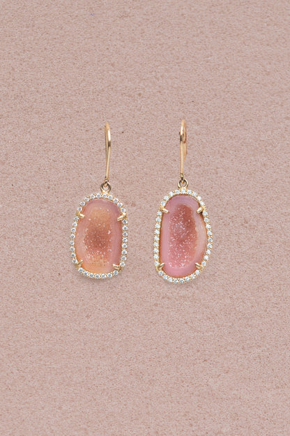 ALISON earrings, Pastel orange