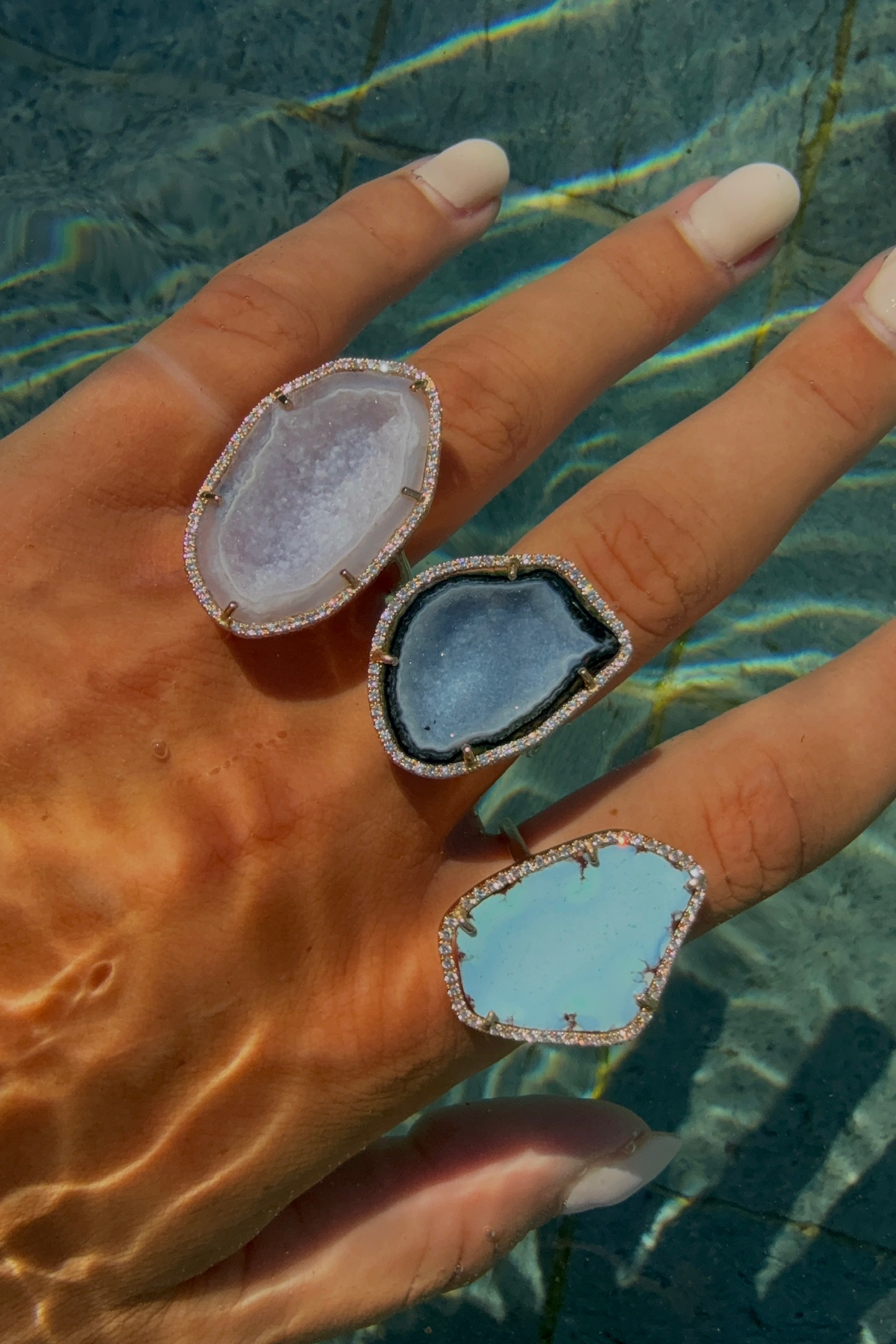 Charlize ring, Ocean Blue