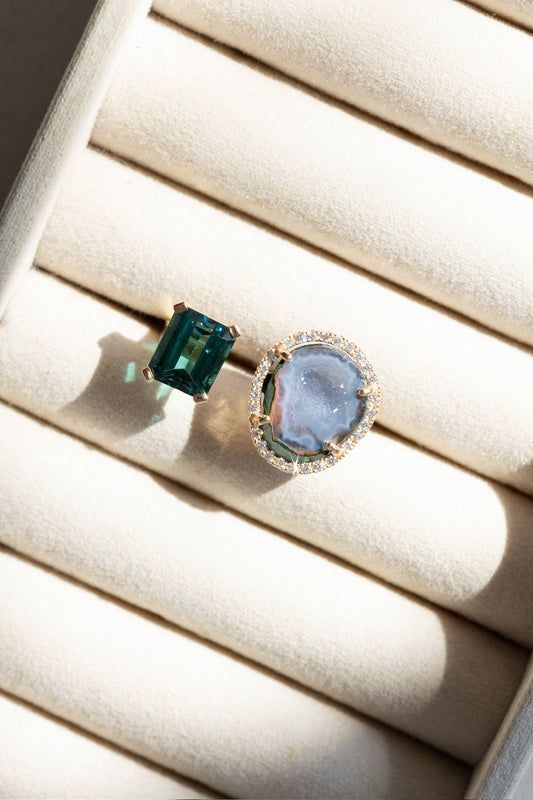 Rio ring, blue green