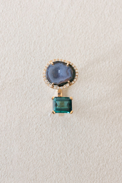 Rio ring, blue green