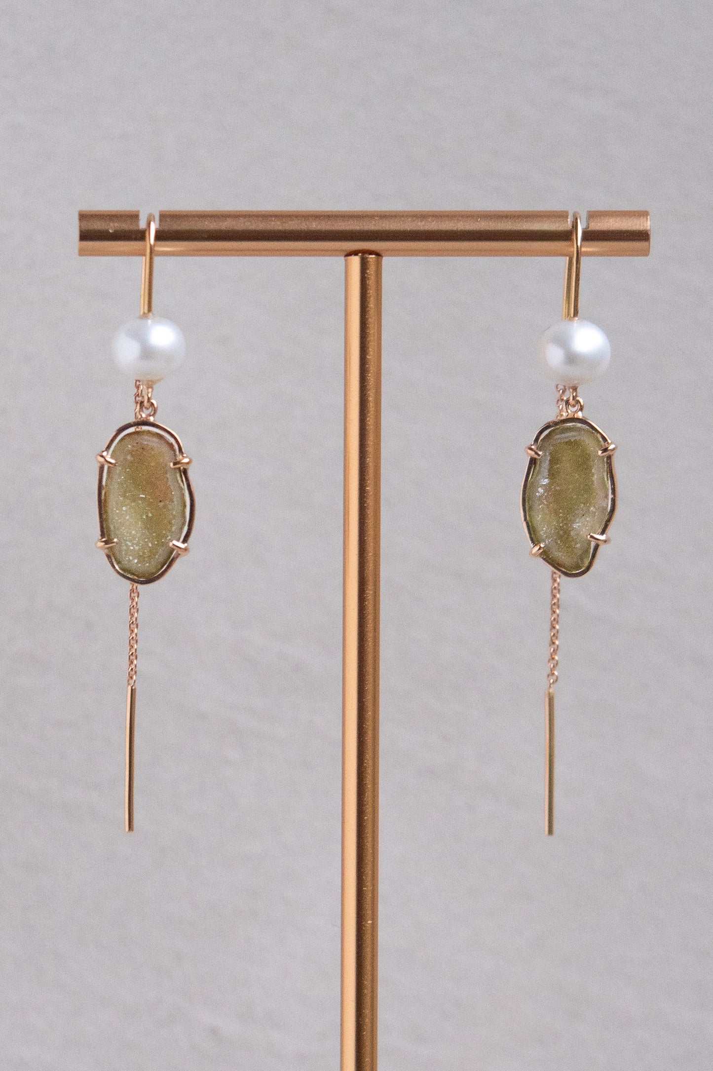 Manou earrings, green