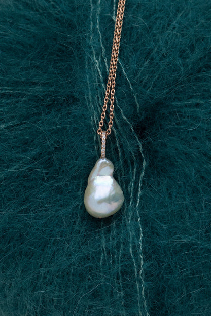 Perla pendant, white