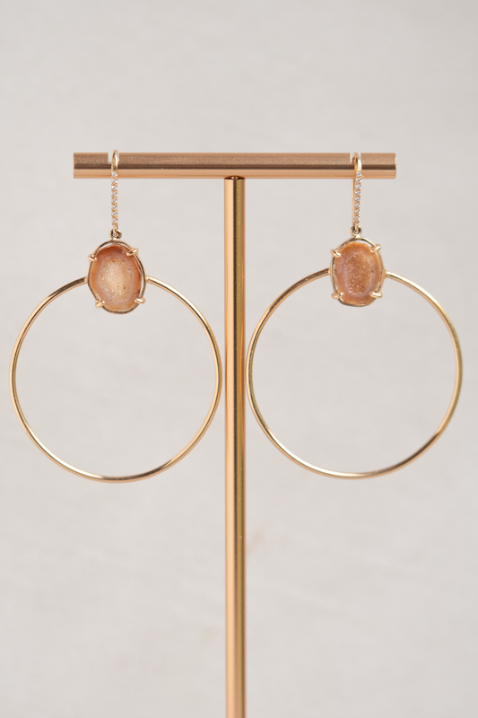 JADE earrings, orange
