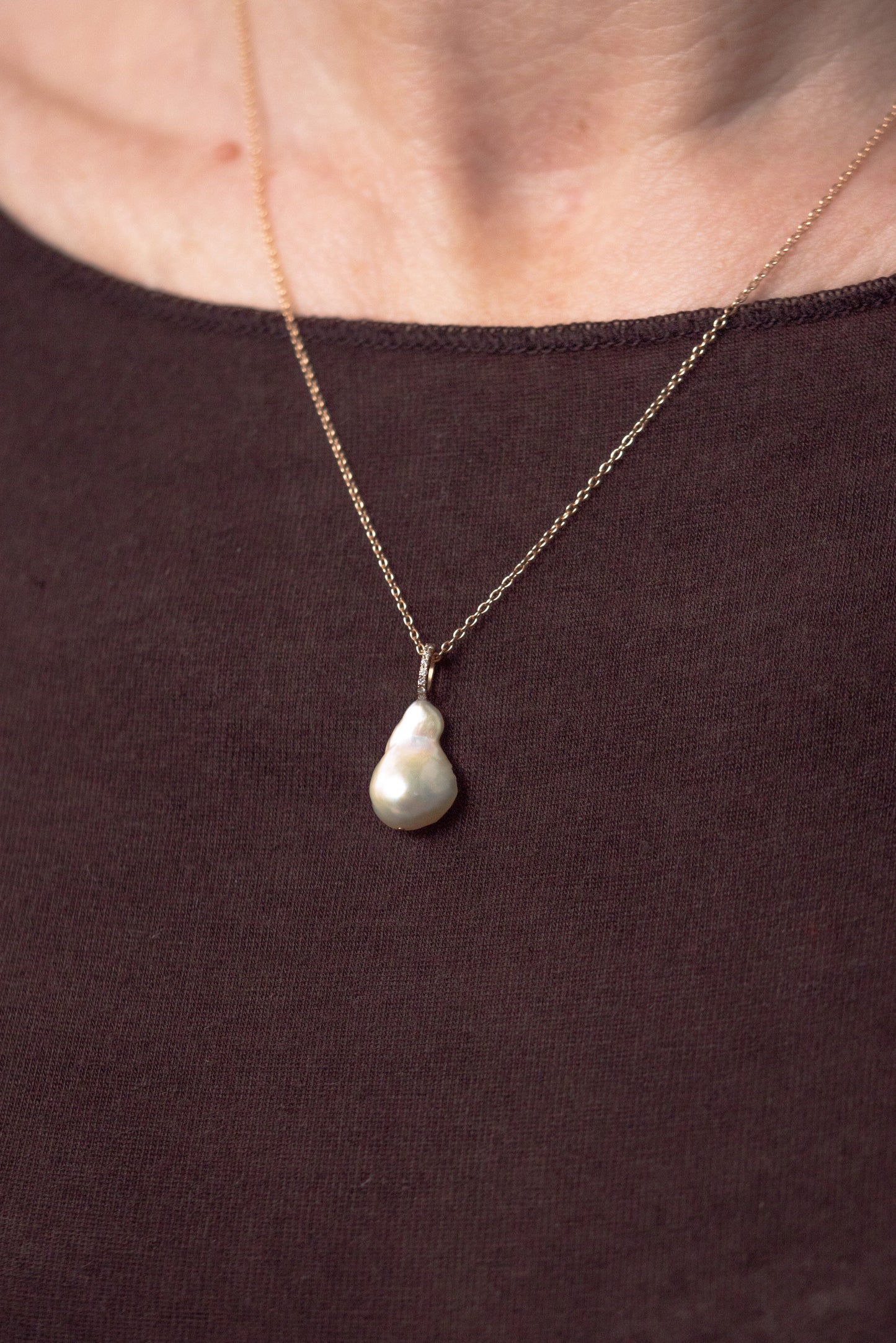 Perla pendant, white