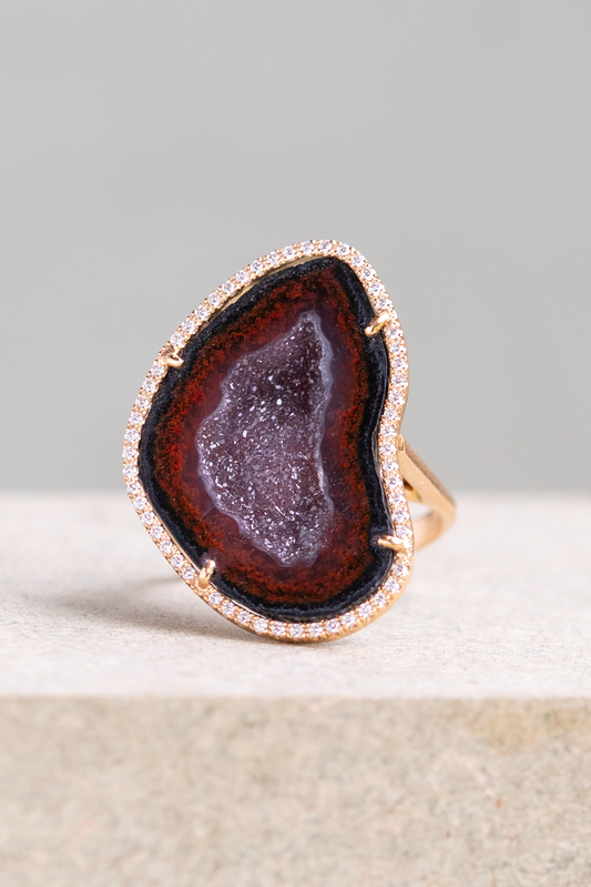 ROCKY ring, bordeaux
