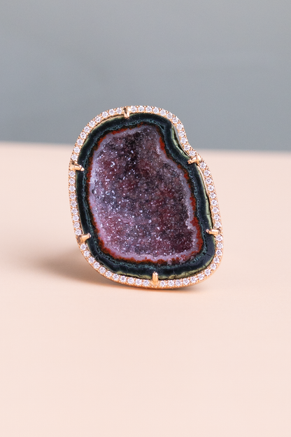 ROCKY ring, maroon