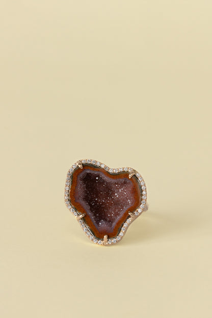 ROCKY ring, Amber Rouge