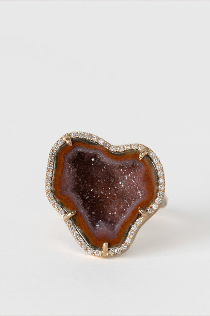 ROCKY ring, Amber Rouge