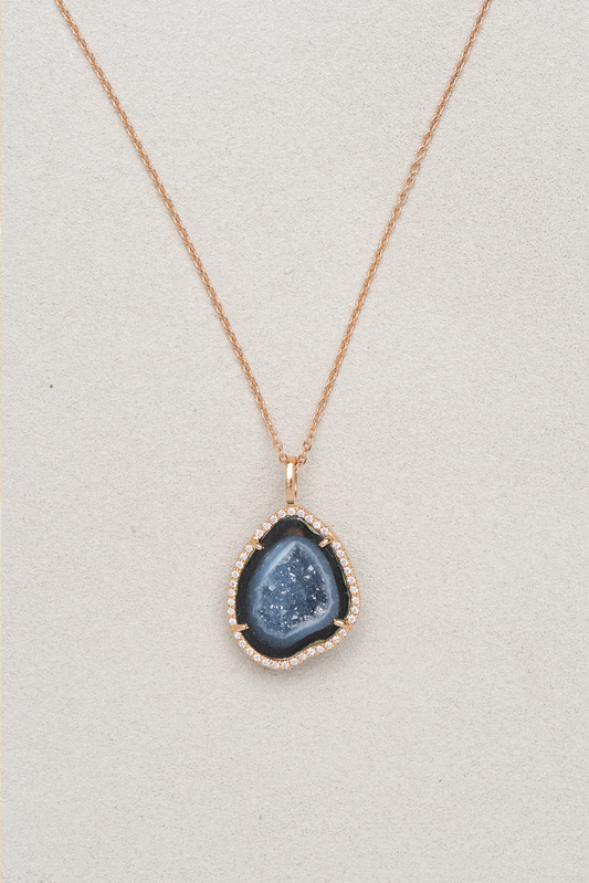 LOUISE pendant, black/blue