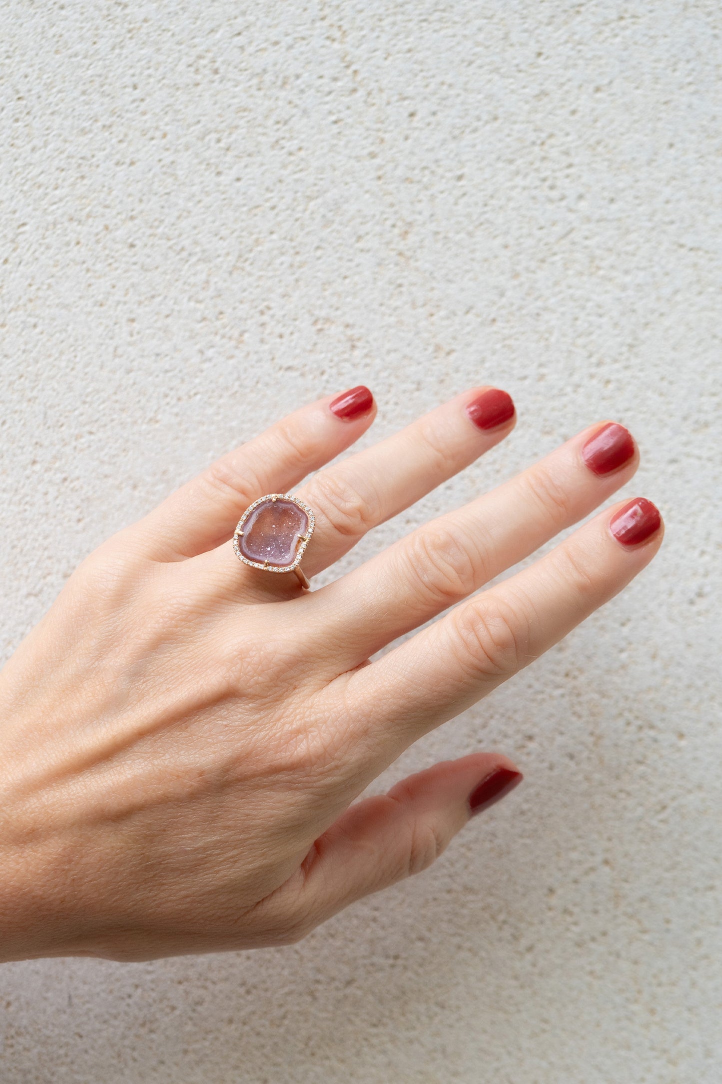 ROCKY ring, Burgundy